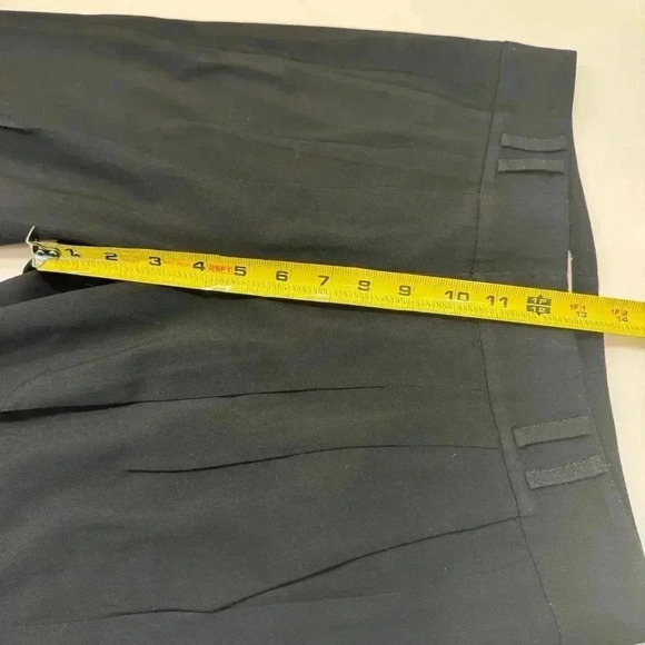 Helmut Lang Black Pleat Front Wool Blend Women’s Pants Lined Size 4 Excellent! - Picture 8 of 9